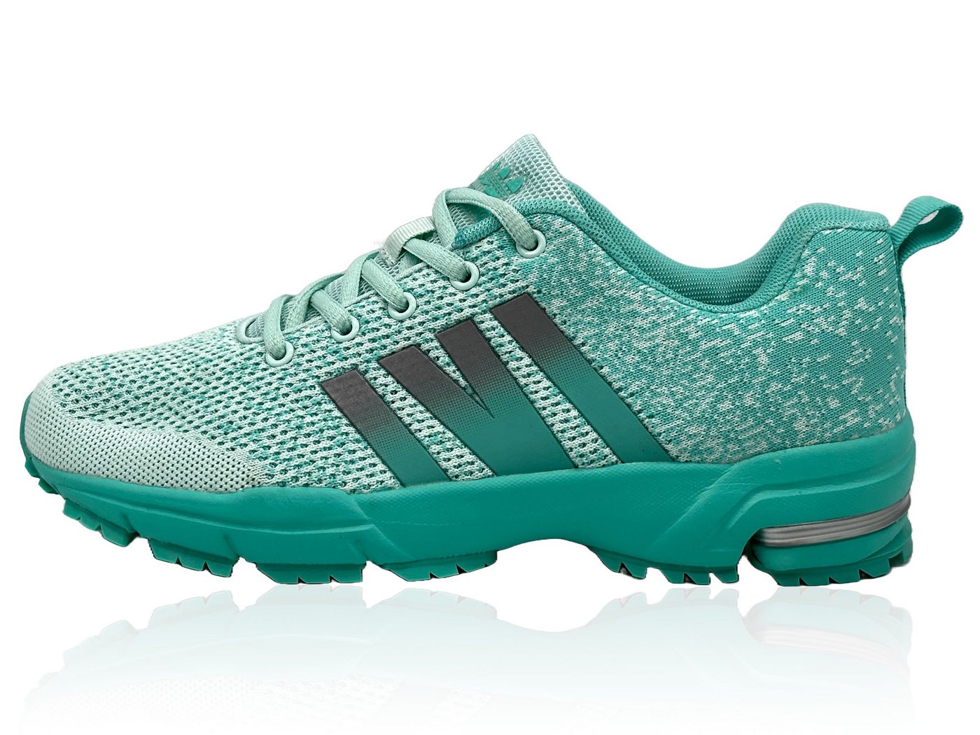 Nowaland Sportschuhe Laufschuhe Sneaker Walkingschuh Leicht, Atmungsaktiv und Rutschfest für Fitness und Alltag (grün)