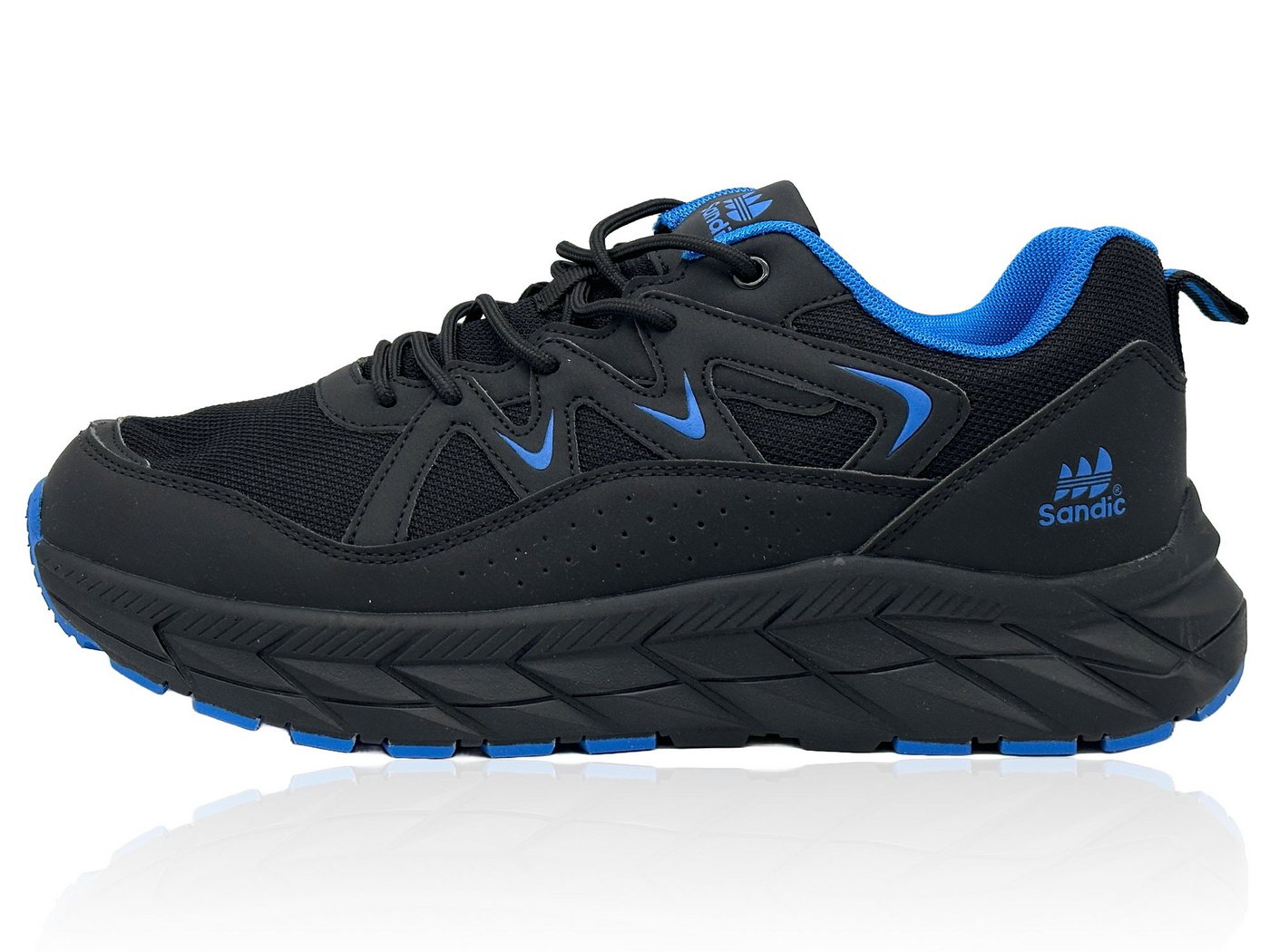 Nowaland Sportschuhe Laufschuhe Walkingschuhe Sneaker Atmungsaktiv, Komfortabel und Stylisch für Alltag und Sport (blau/schwarz)