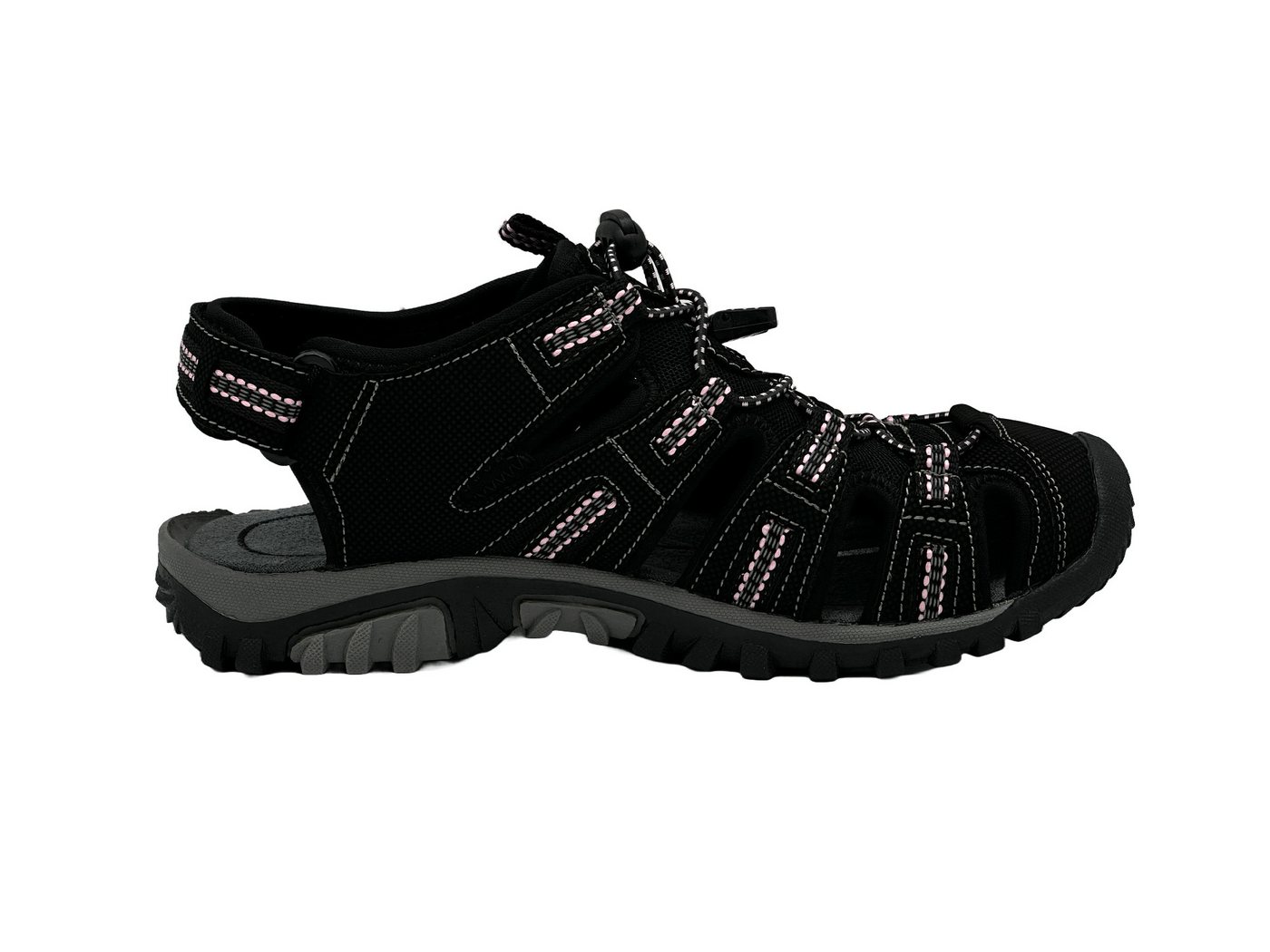 Nowaland Trekkingsandalen mit Zehenschutz und Klettverschluss Trekkingsandale Funktionale Trekkingsandalen mit geschlossener Front und gutem Grip