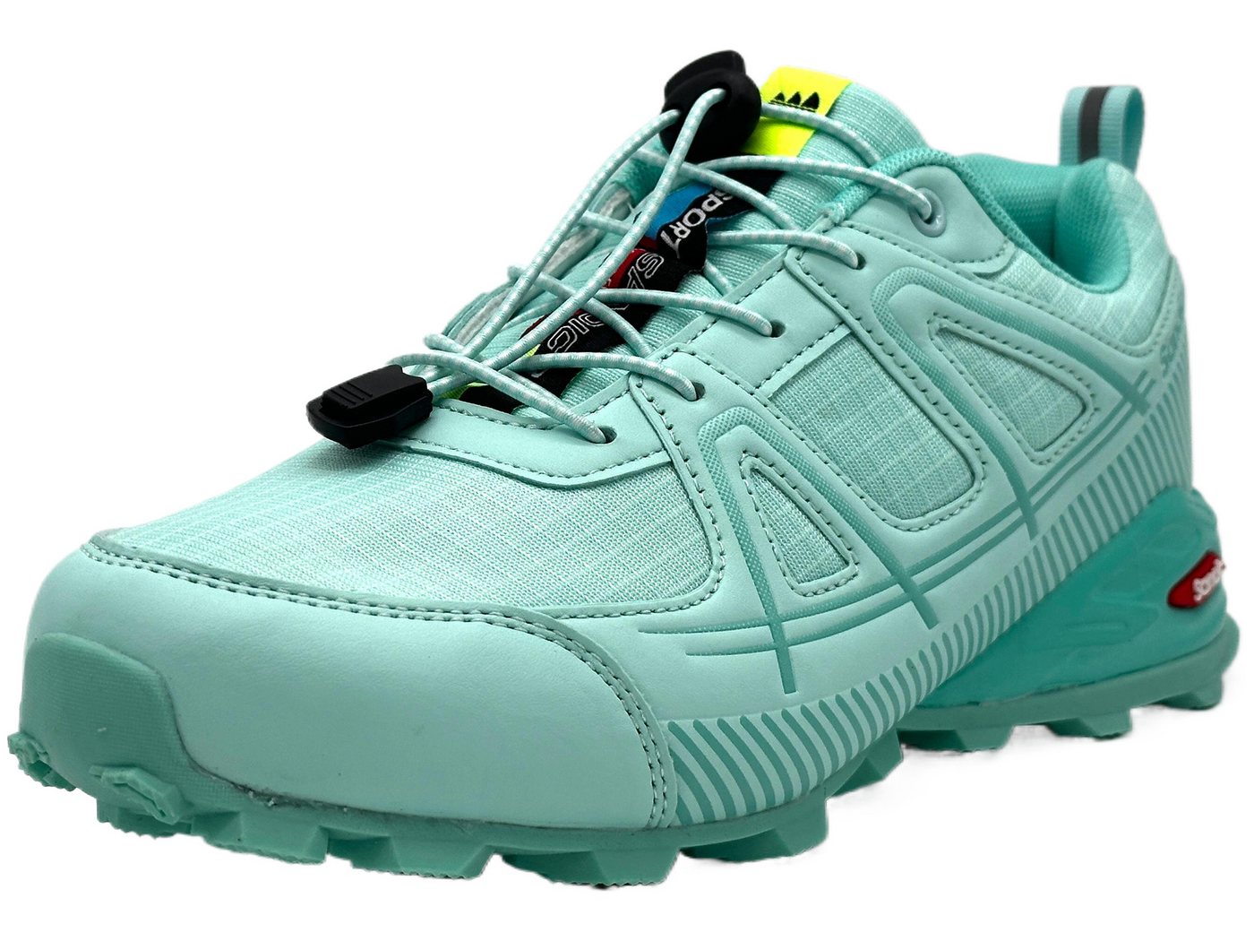 Nowaland Wanderschuhe multifunktionaler Outdoorschuh Trekkingschuh Schnellverschluss, Atmungsaktives Mesh, Stoßdämpfende Sohle