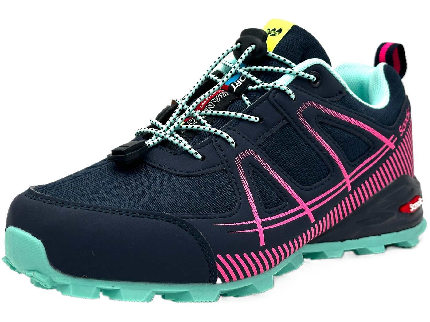 Nowaland Wanderschuhe multifunktionaler Outdoorschuh Trekkingschuh Schnellverschluss, Atmungsaktives Mesh, Stoßdämpfende Sohle