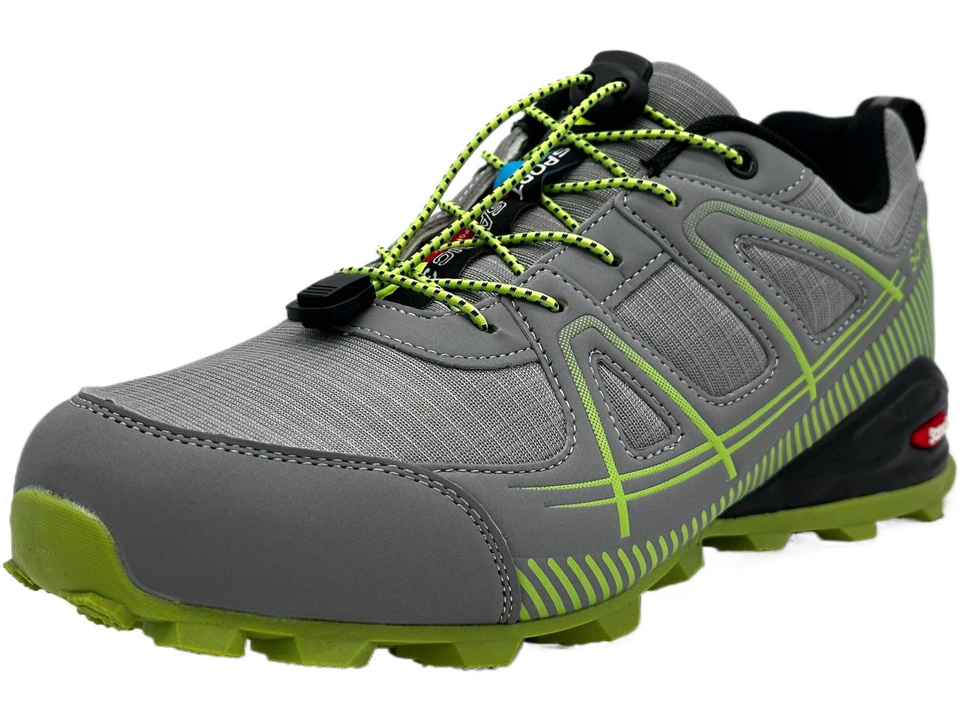 Nowaland Wanderschuhe multifunktionaler Outdoorschuh Trekkingschuh Schnellverschluss, Atmungsaktives Mesh, Stoßdämpfende Sohle