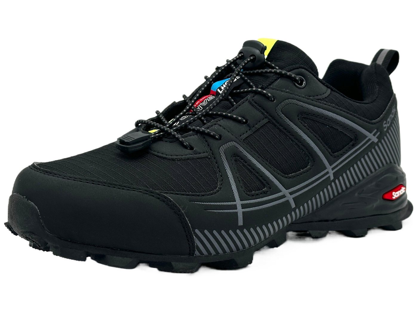 Nowaland Wanderschuhe multifunktionaler Outdoorschuh Trekkingschuh Schnellverschluss, Atmungsaktives Mesh, Stoßdämpfende Sohle