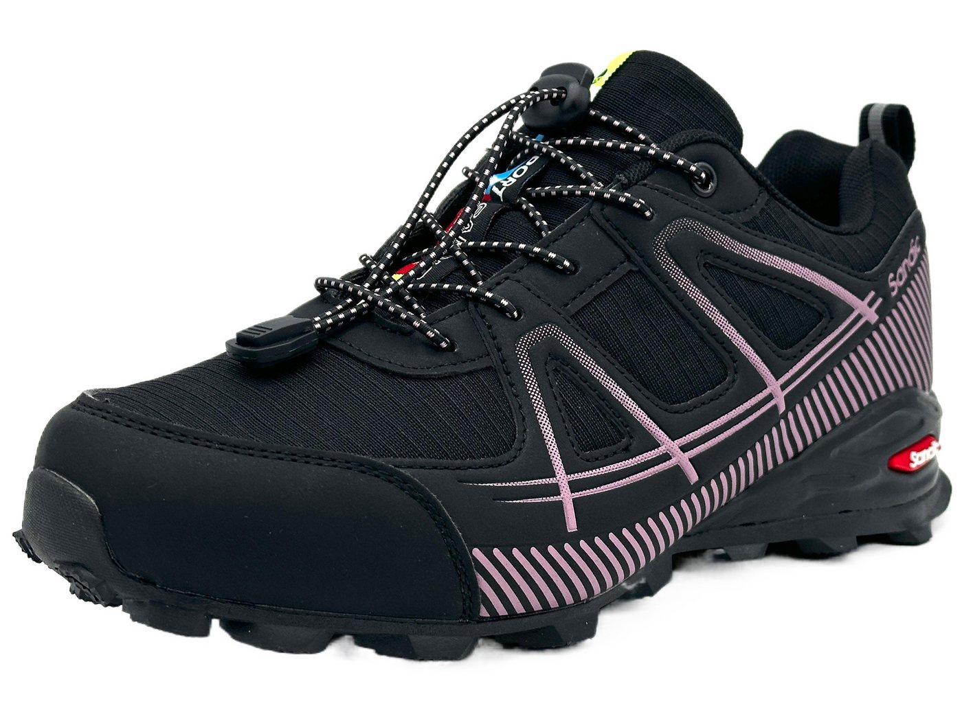 Nowaland Wanderschuhe multifunktionaler Outdoorschuh Trekkingschuh Schnellverschluss, Atmungsaktives Mesh, Stoßdämpfende Sohle