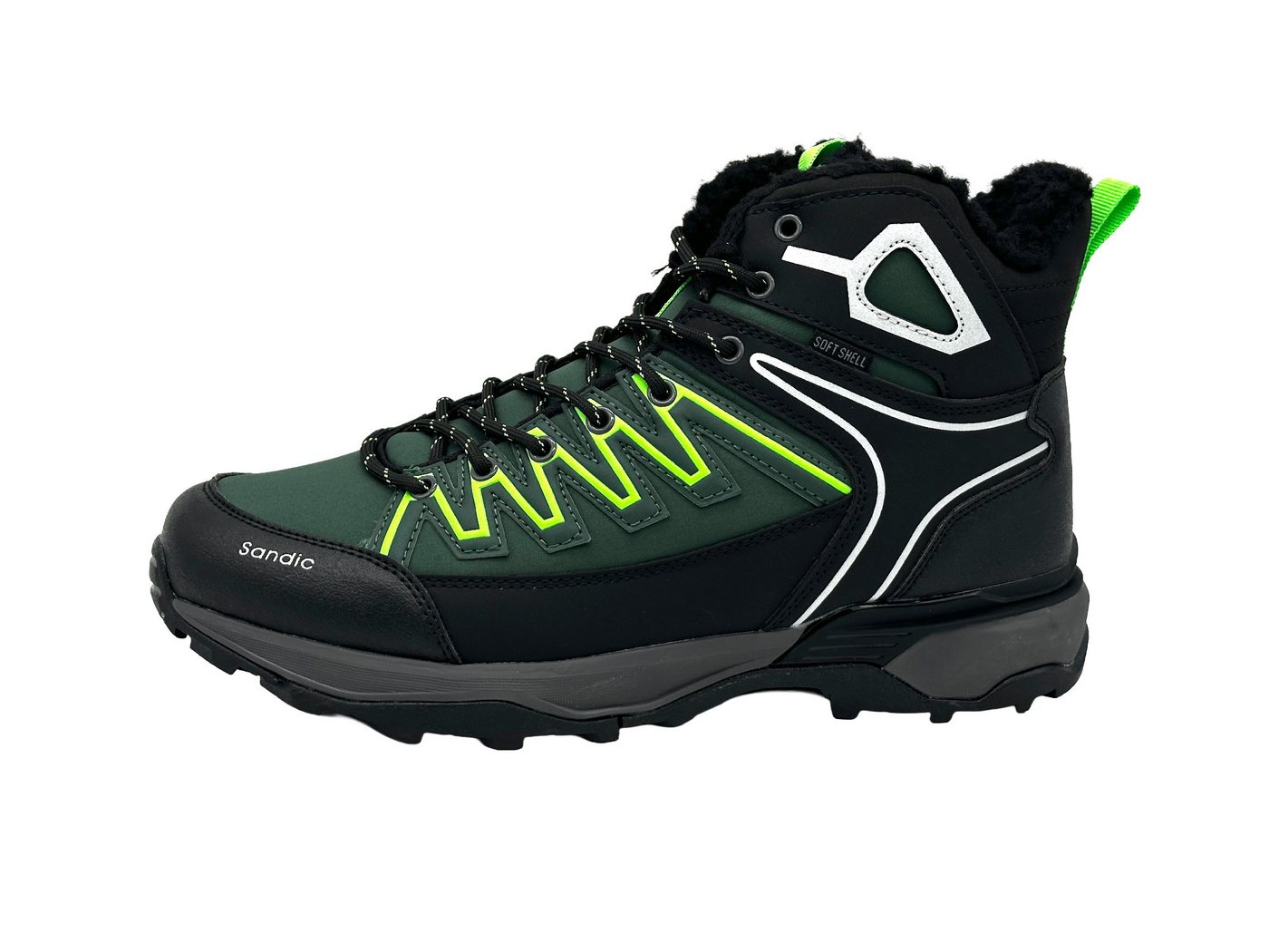 Nowaland Warm gefütterte Wanderschuhe mit rutschfester Profilsohle Winterstiefel Wasserabweisend, robust und warm gefüttert