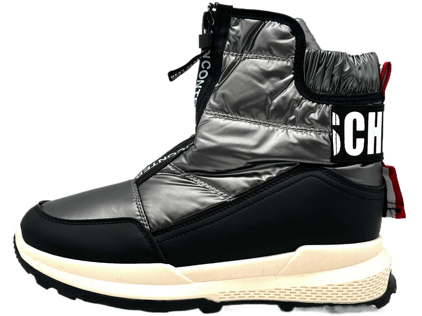 Nowaland Warme Damen Winterstiefeletten mit Reißverschluss Winterstiefelette Kunstfell-Futter und elastischer Schaft für optimalen Komfort