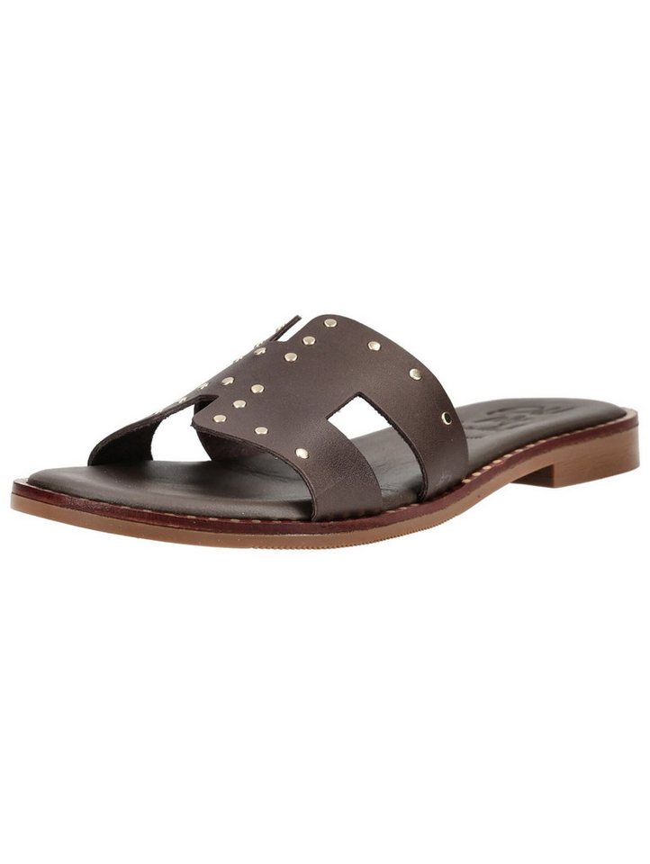 Oh! my Sandals Pantoletten Leder Pantolette (braun)