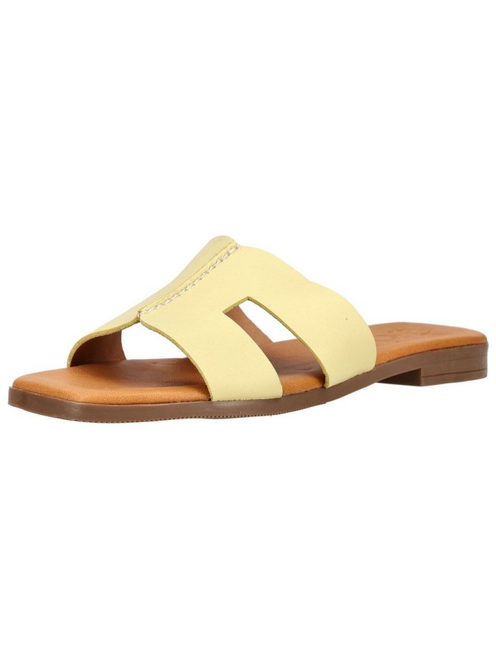 Oh! my Sandals Pantoletten Leder Pantolette (Lemon)