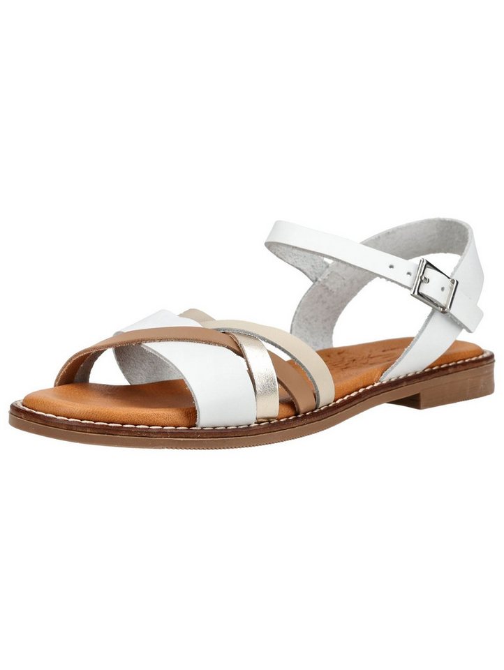 Oh! my Sandals Sandalen Leder Riemchensandale (weiß)
