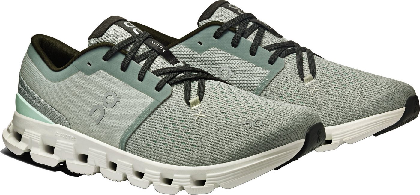 ON Running Herren Fitnessschuh Cloud X 4 Fitnessschuh (Tin / Iceberg)
