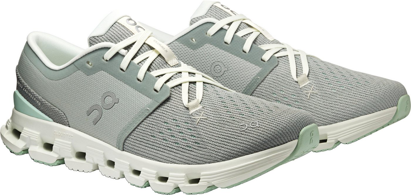 ON Running Laufschuh Damen Cloud X 4 Fitnessschuh (Tin / Iceberg)