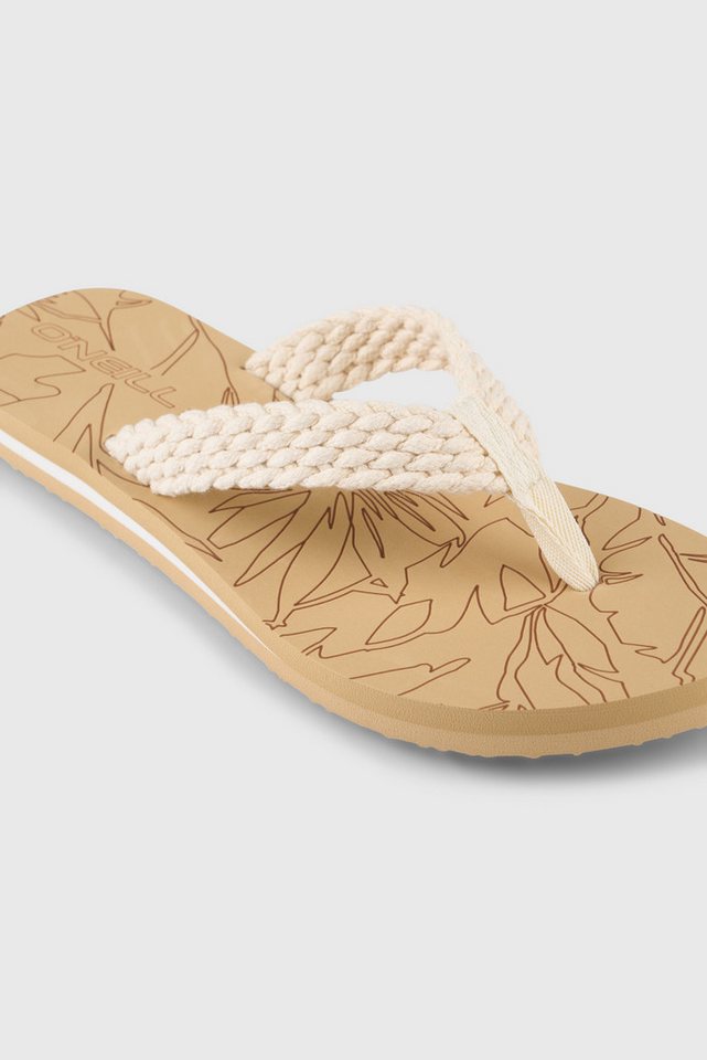 O'Neill FLORAL SANDALS Zehentrenner Sommerschuh, Sandale, Schlappen, mit Gummilaufsohle (weiß)