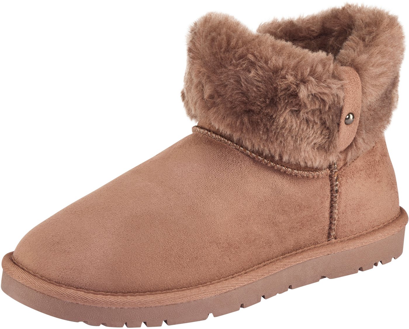 O'Neill JENNER WOMEN MID Schlupfboots gefütterte Winterschuhe, Winterboots, Snowboots, Schlupfstiefel (braun)