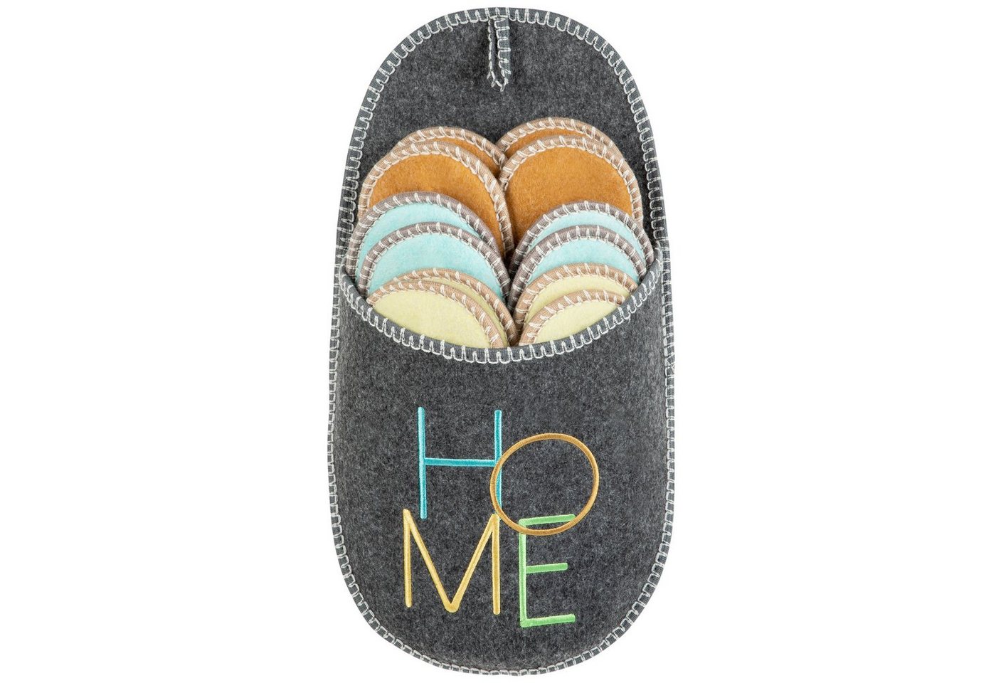 ONVAYA ABS Gästepantoffel, Home, 6er Set, Antirutsch, Hausschuhe, Filz Hausschuh