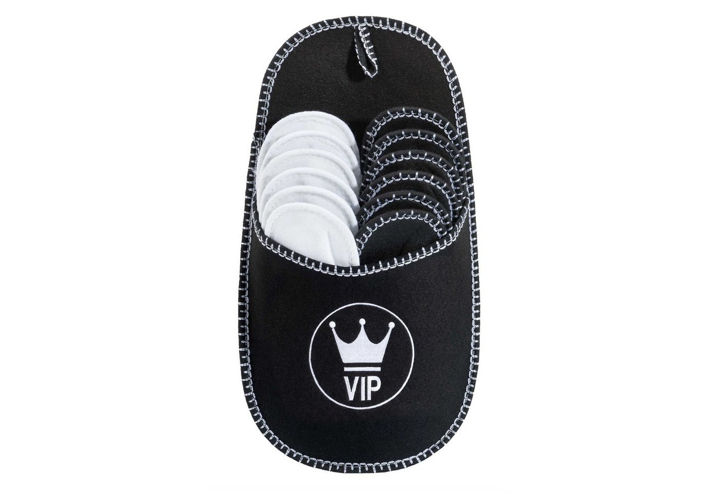 ONVAYA Premium Gästepantoffel VIP, 6er Set, Gästehausschuhe, Filz Pantoffel