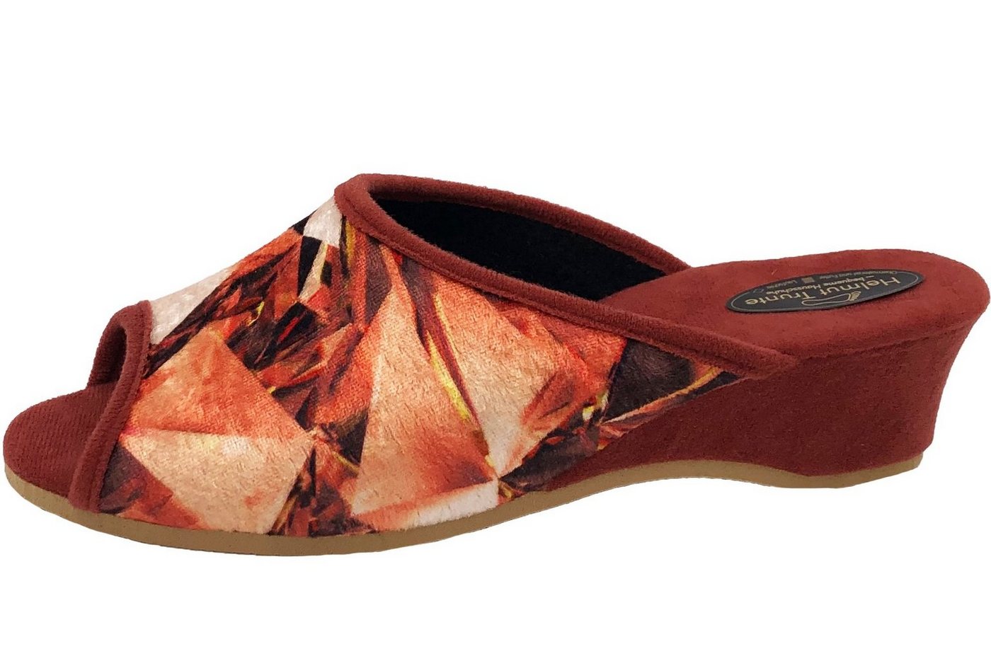 PADERO Helmut Trunte Damen Pantolette Hausschuh Weite G (orange)