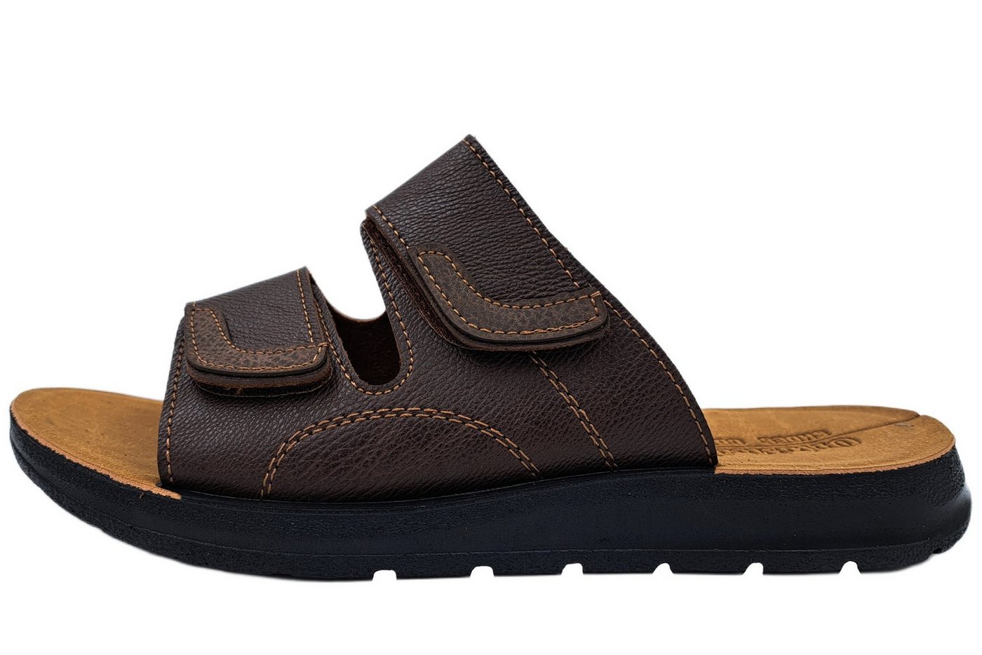 PADERO OrtoMed Herren Pantolette Weite H für breite Füße geeignet