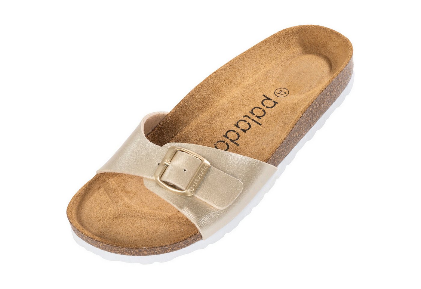 Palado Malta Metallic Pantolette (gold/weiß)