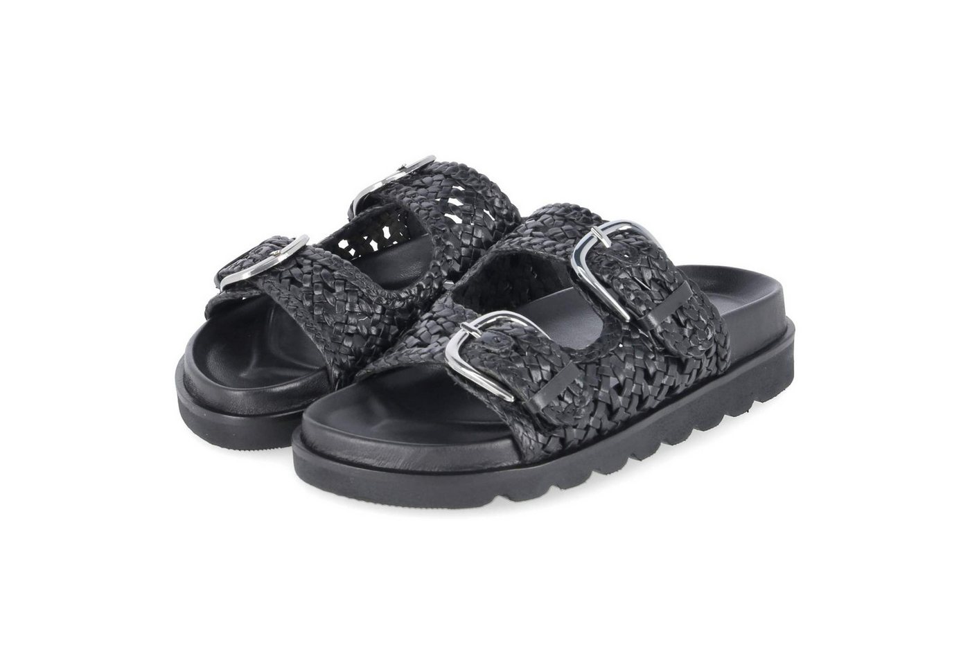 Palado 6RS0060702 2100 Damen Glattleder black Pantolette