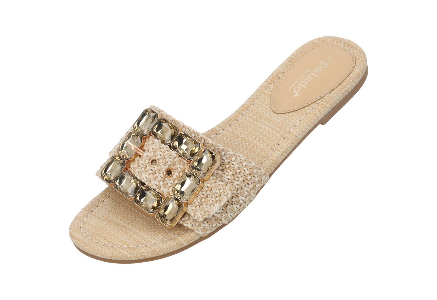 Palado by Sila Sahin Adhana by Sila Sahin Pantolette (beige/weiß)