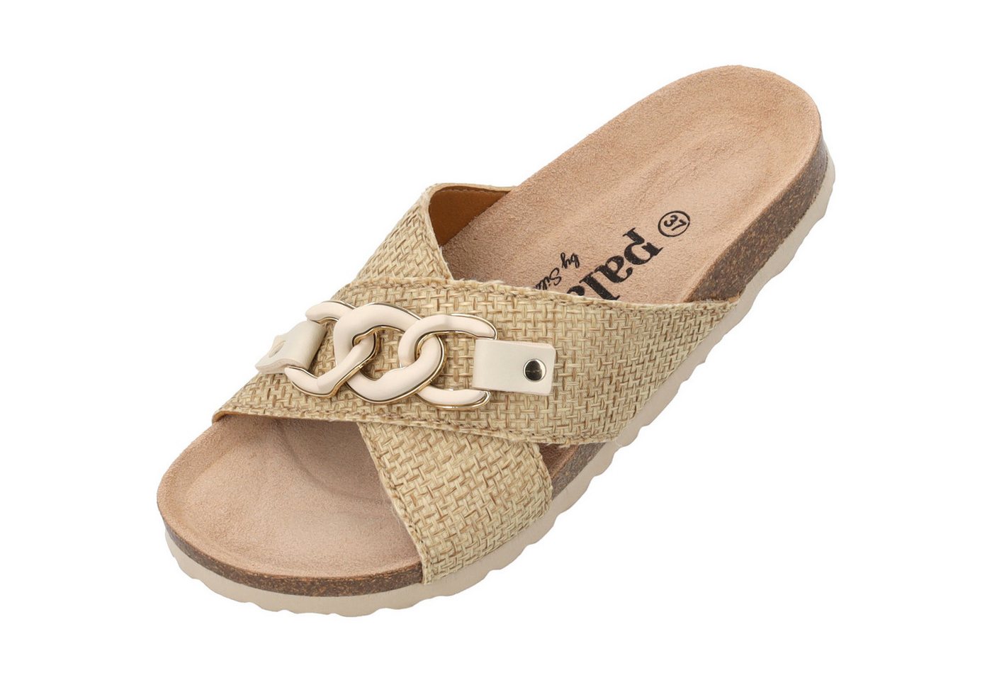 Palado by Sila Sahin Denalia by Sila Sahin Pantolette (beige/weiß)