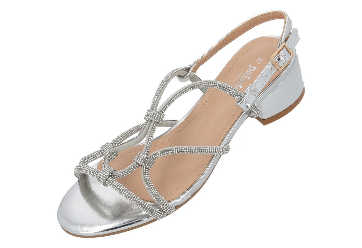 Palado by Sila Sahin Fanala by Sila Sahin Riemchensandalette (silber)