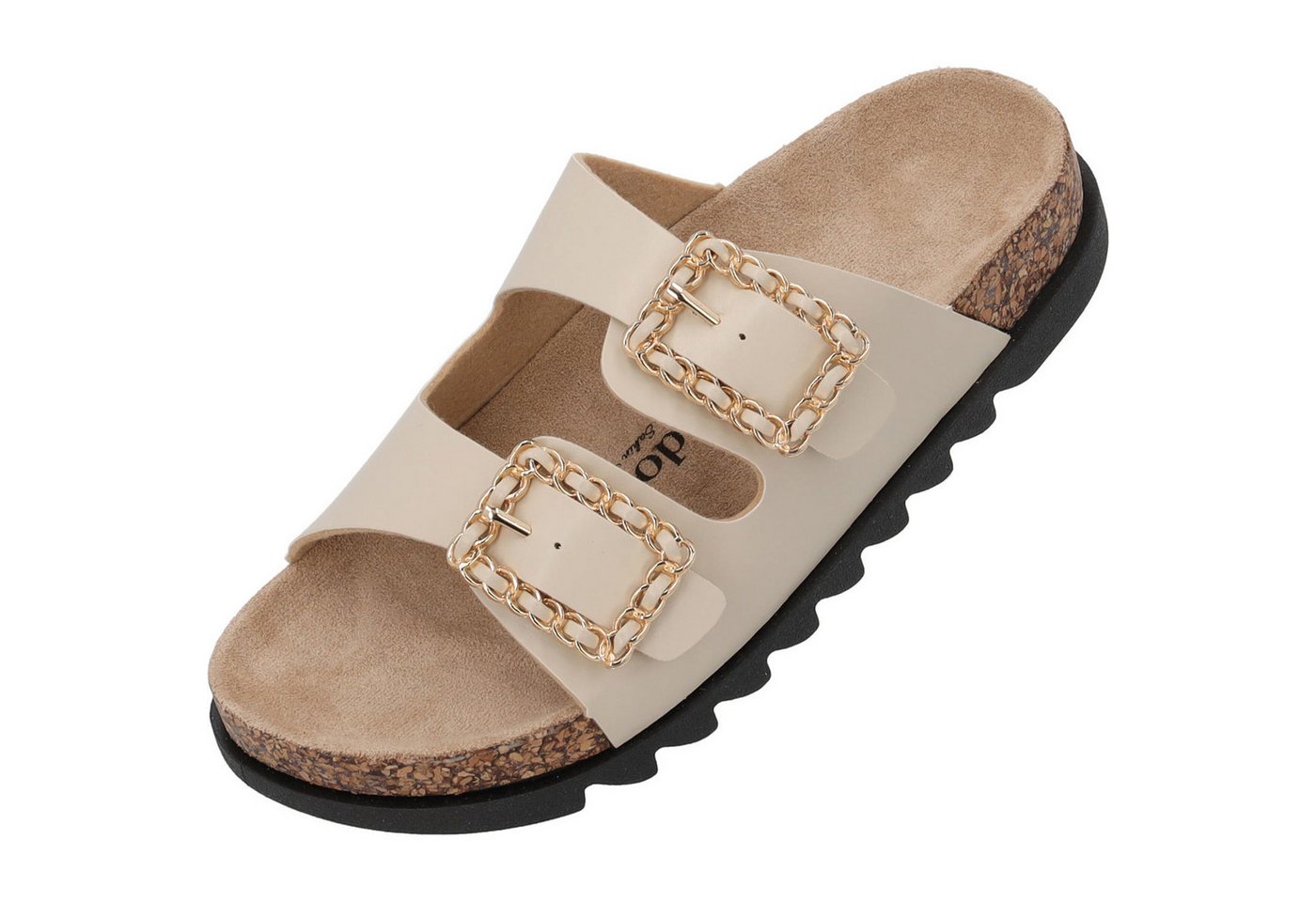 Palado by Sila Sahin Igies by Sila Sahin Pantolette (beige/weiß)