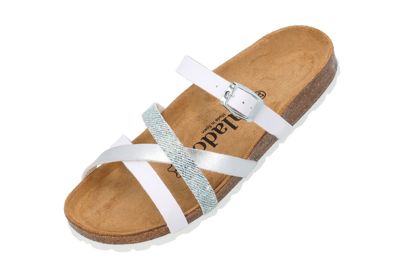 Palado Cruisi Pantolette (silber/weiß)