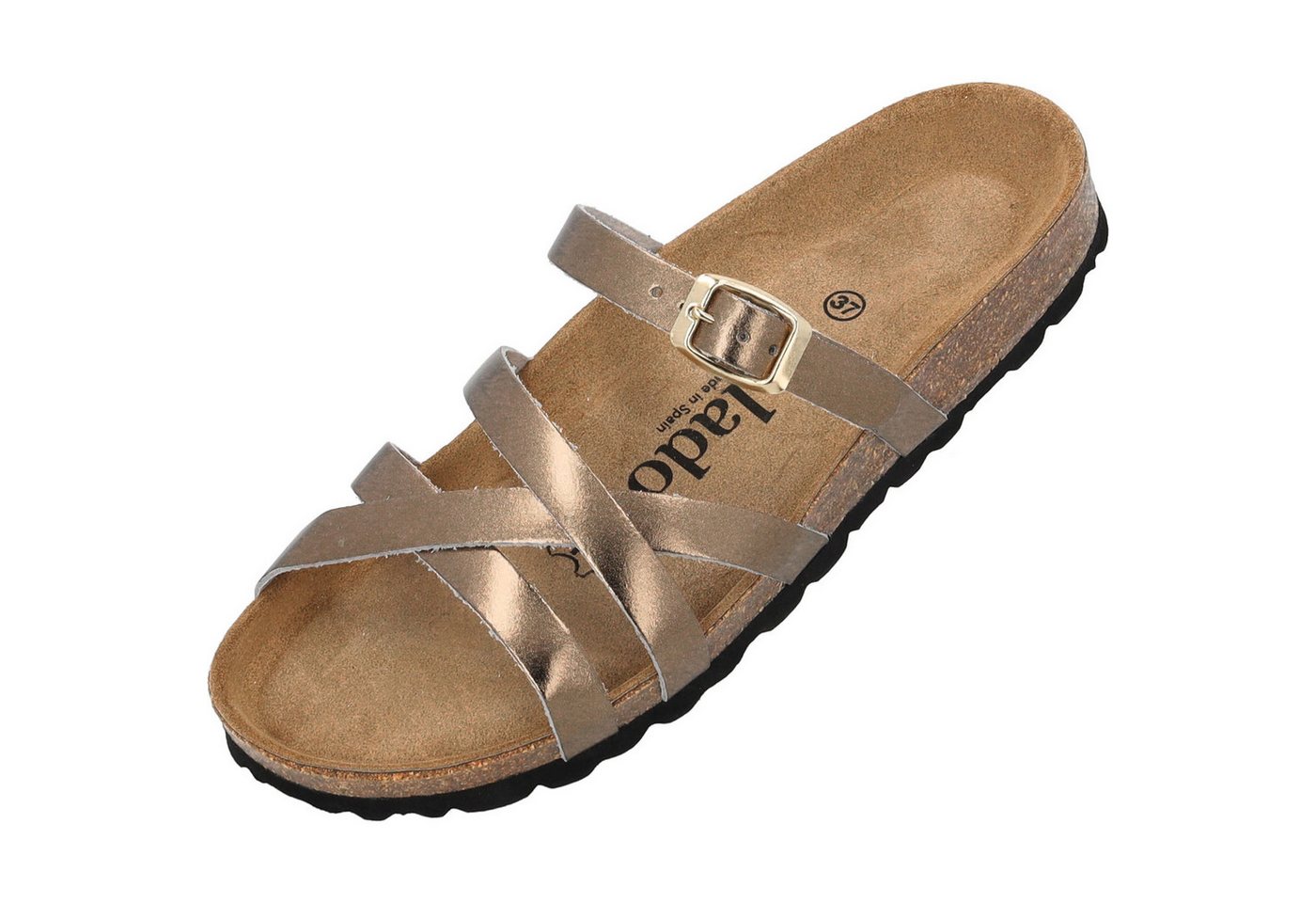 Palado Cruisi Premium Leather Pantolette (Bronze Metallic)