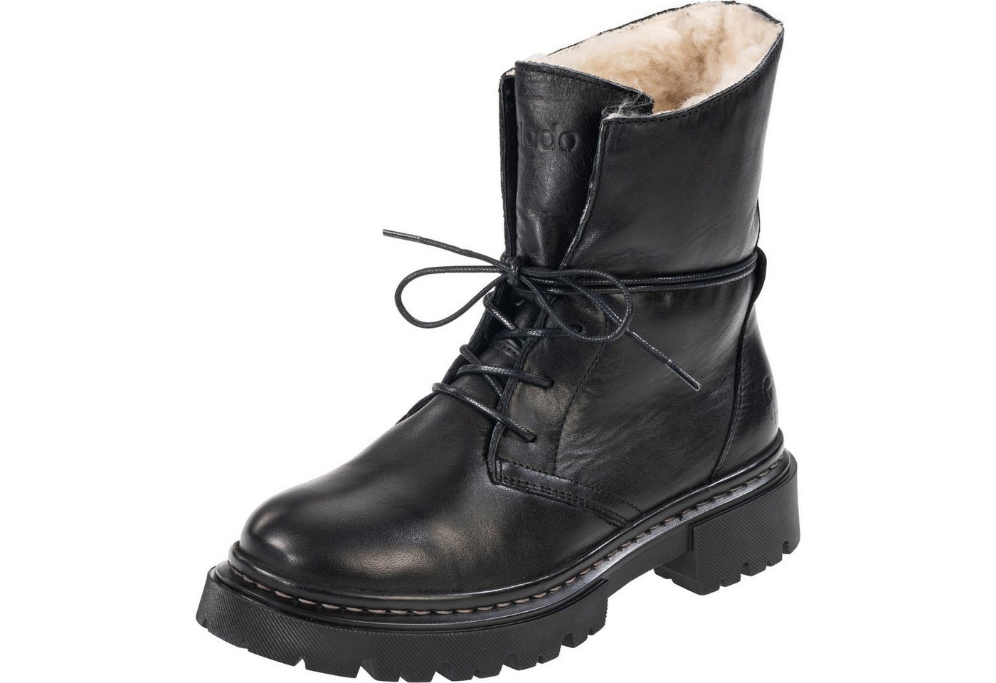 Palado Kasos Block Schnürstiefelette (schwarz)