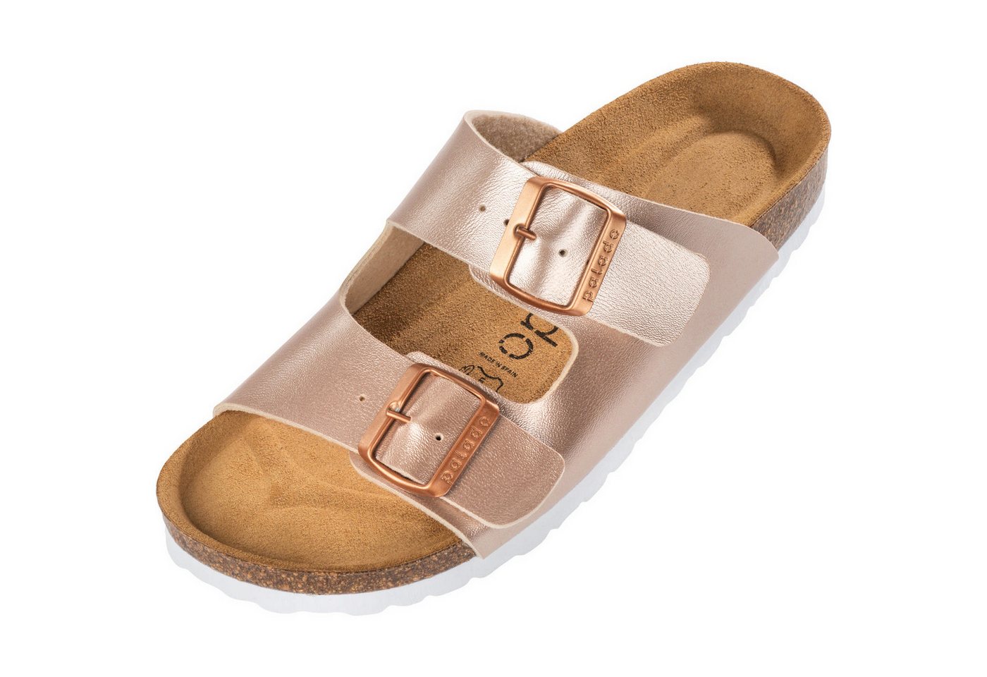 Palado Korfu Metallic Pantolette (Champagner-Rose)