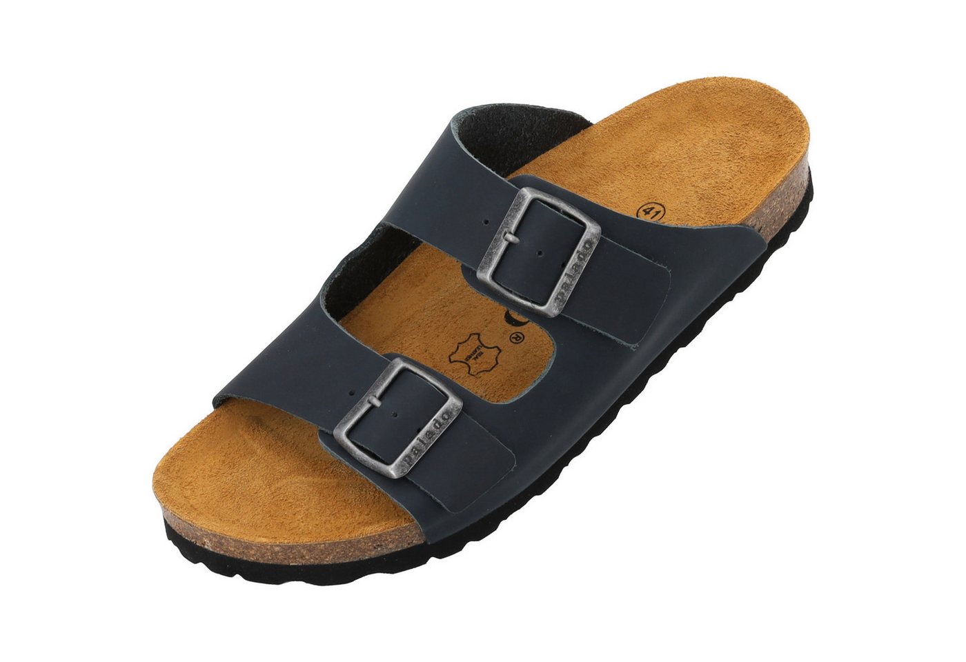 Palado Korfu Oiled Premium Leather Herren Pantolette (blau)