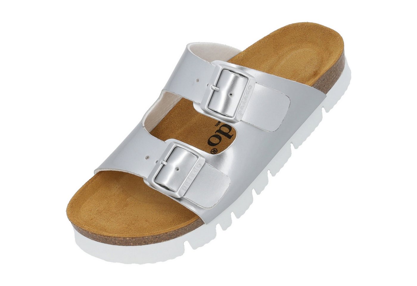 Palado Korfu PL Lack Pantolette (silber)