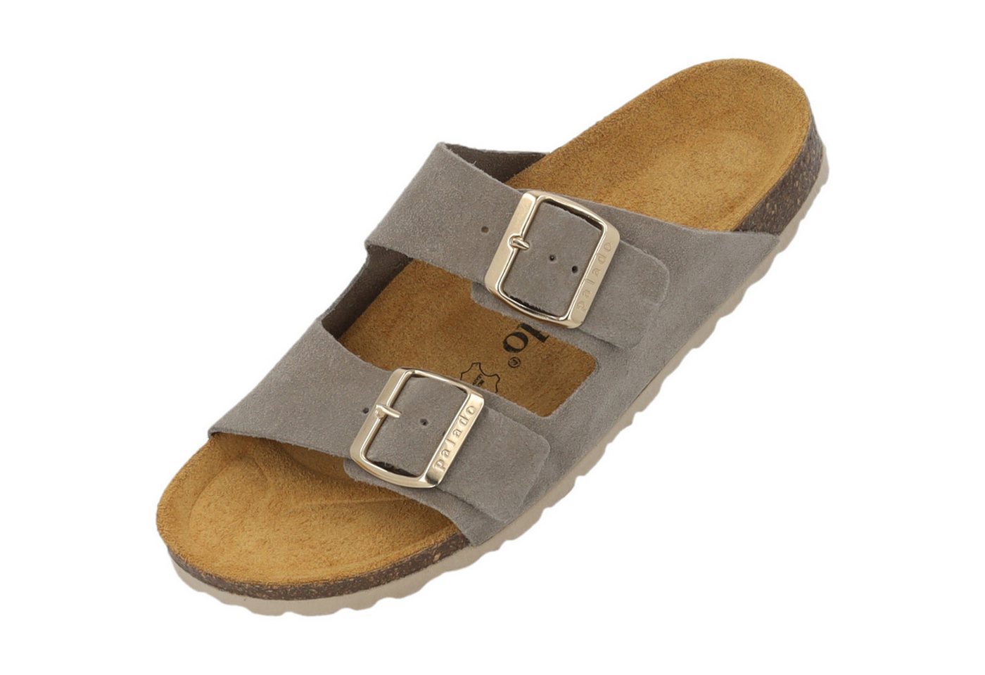 Palado Korfu Suede Premium Leather Pantolette (grau)