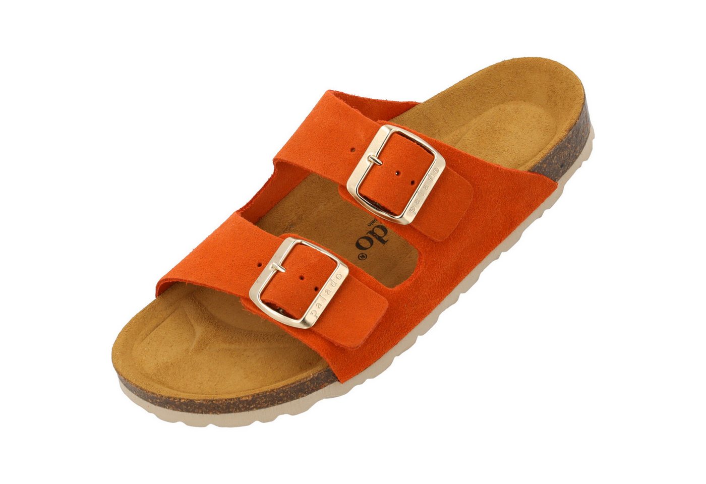 Palado Korfu Suede Premium Leather Pantolette (orange)