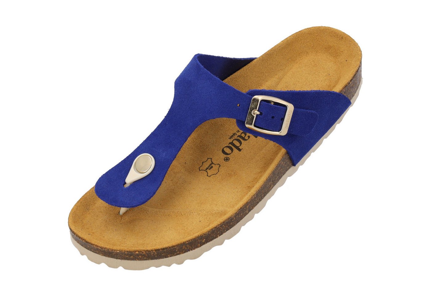 Palado Kos Suede Premium Leather Zehentrenner (blau)