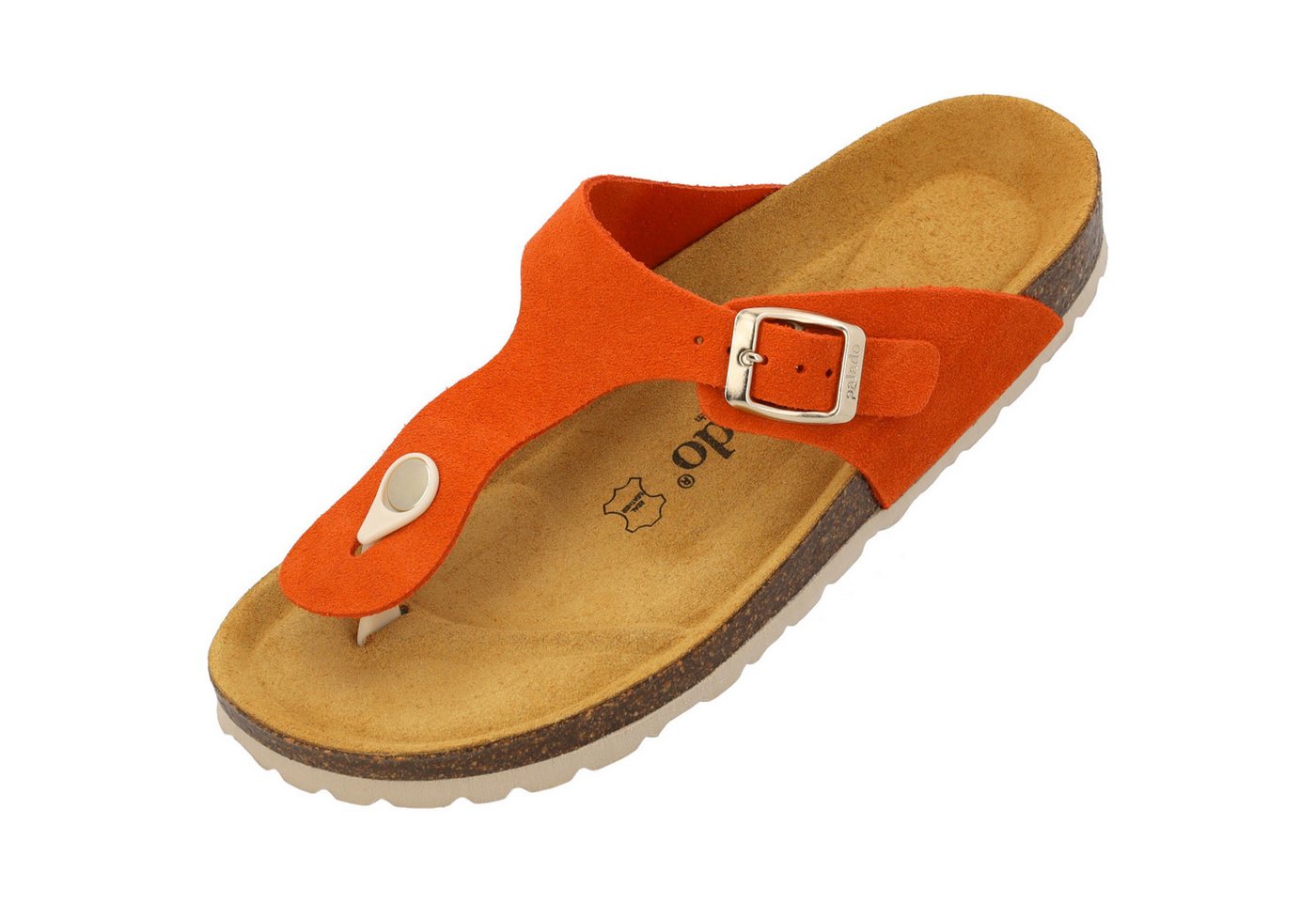 Palado Kos Suede Premium Leather Zehentrenner (orange)