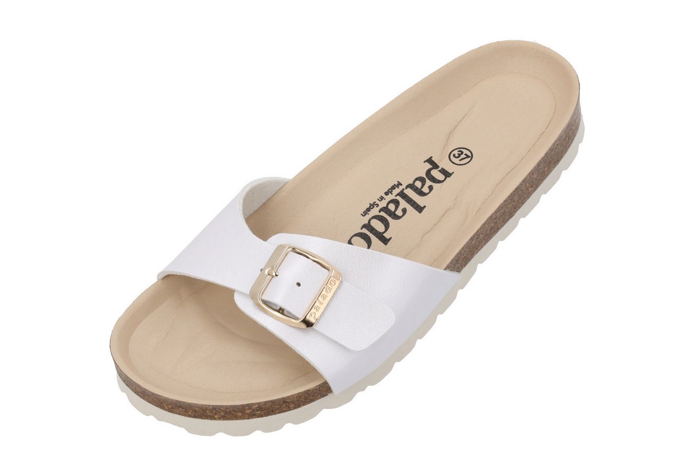 Palado Malta BE Metallic Pantolette (weiß)