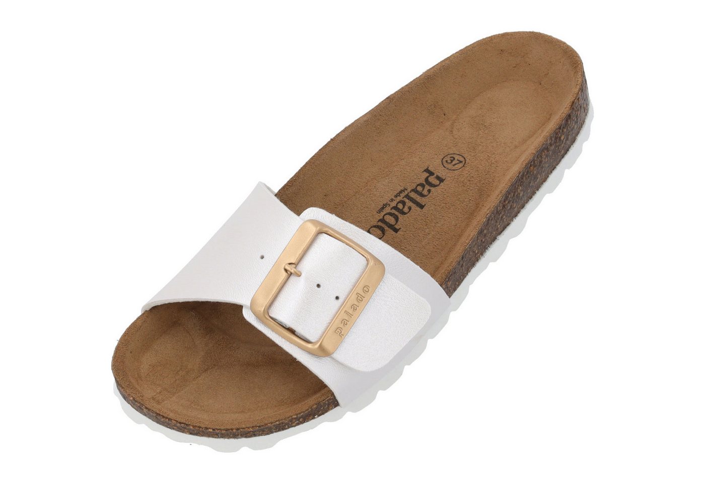 Palado Malta EGS Metallic Pantolette (weiß)