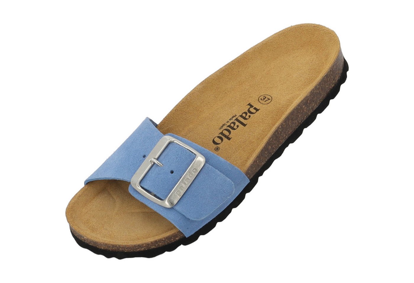 Palado Malta EGS Velours Premium Leather Pantolette (blau)