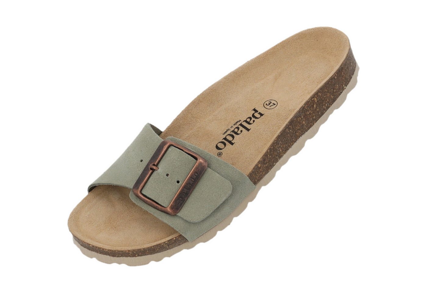Palado Malta EGS Velours Premium Leather Pantolette (Salbei)