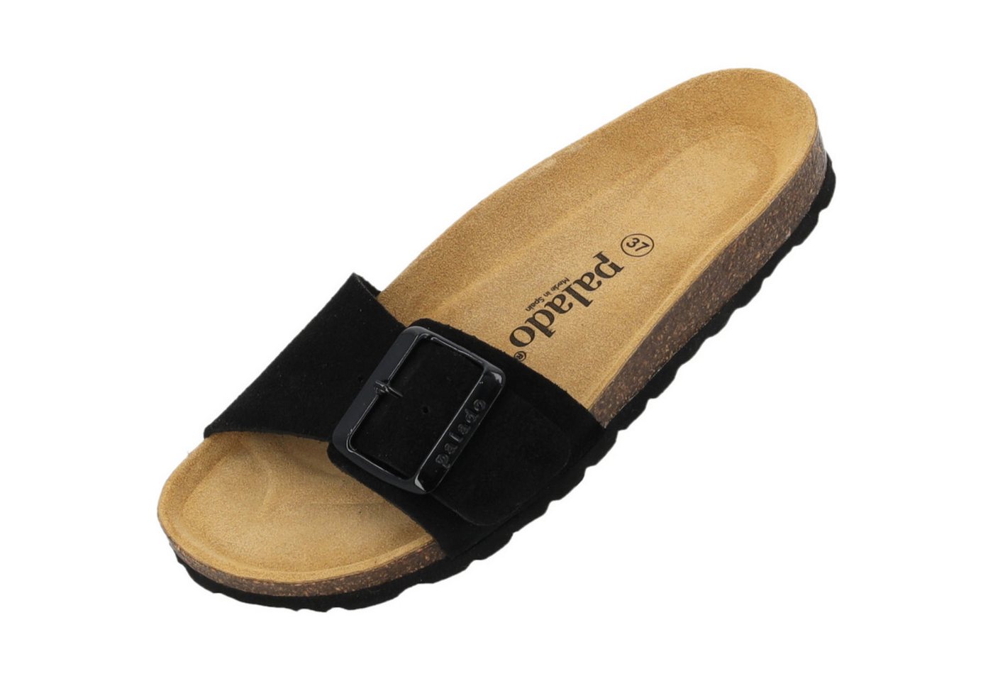 Palado Malta EGS Velours Premium Leather Pantolette (schwarz)