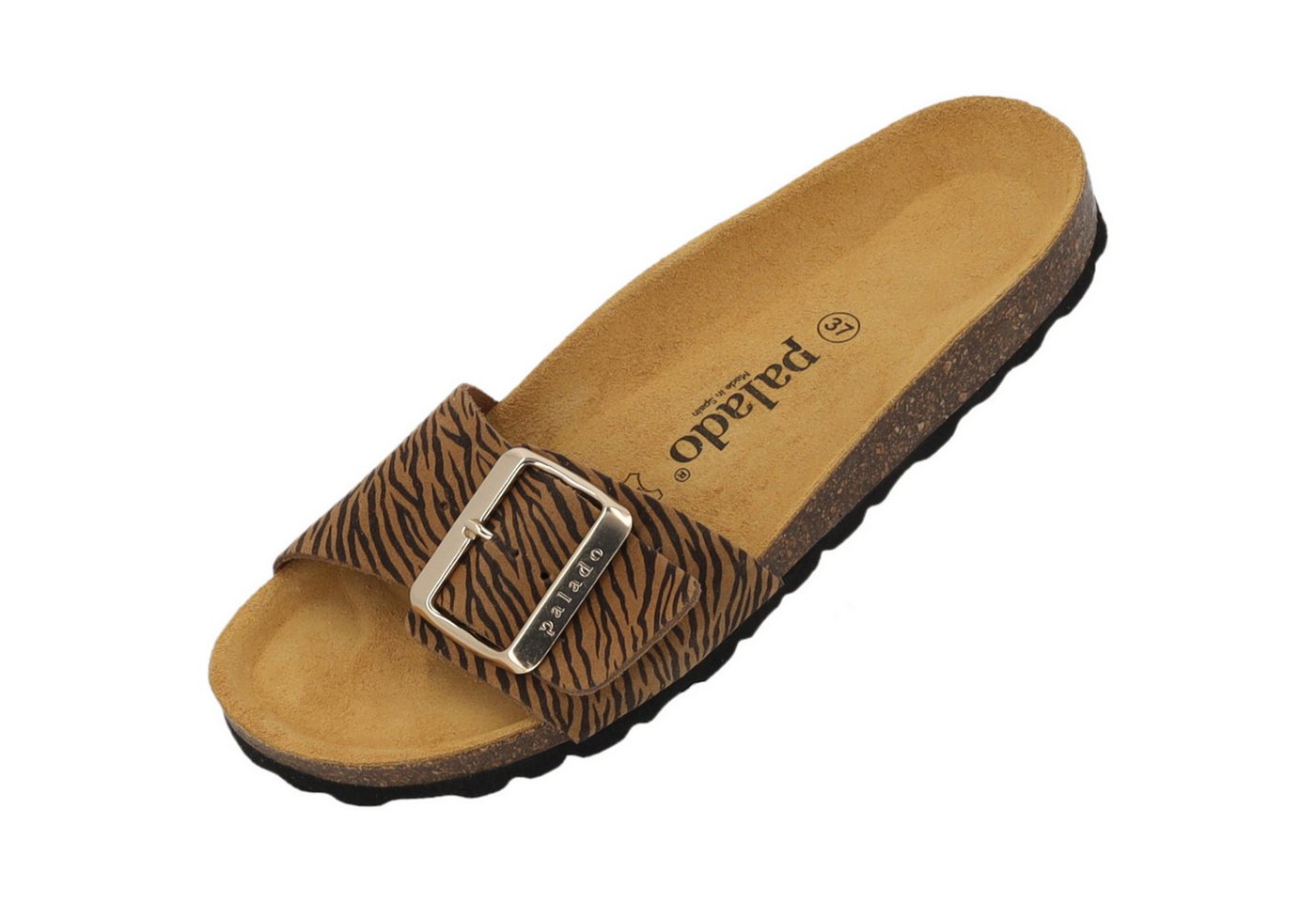 Palado Malta EGS Zebra Premium Leather Pantolette (braun)