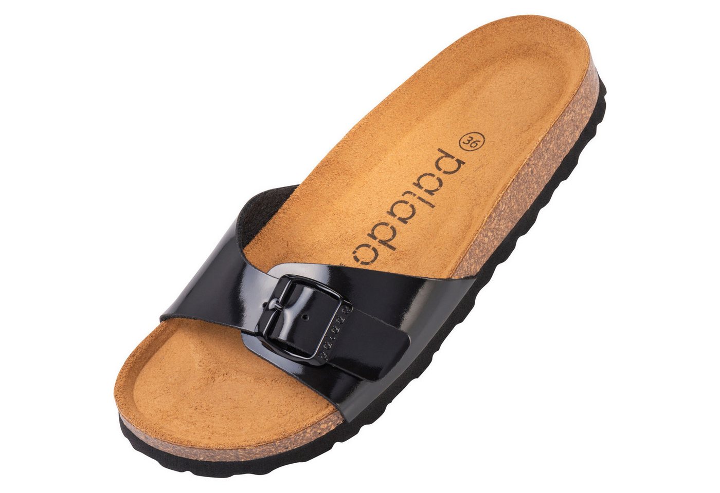 Palado Malta Lack Pantolette (schwarz)