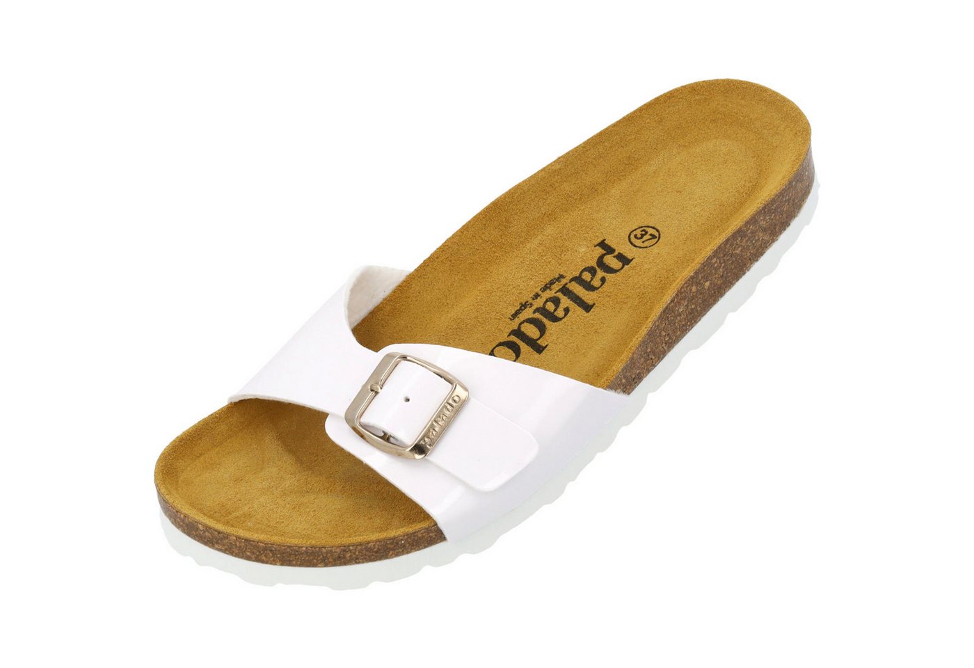 Palado Malta Lack Pantolette (weiß)