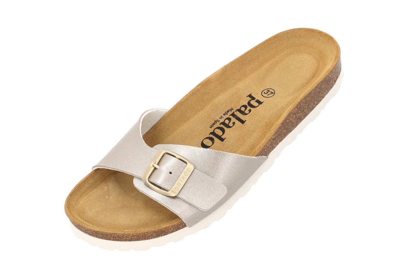 Palado Malta Metallic Pantolette (beige/weiß)