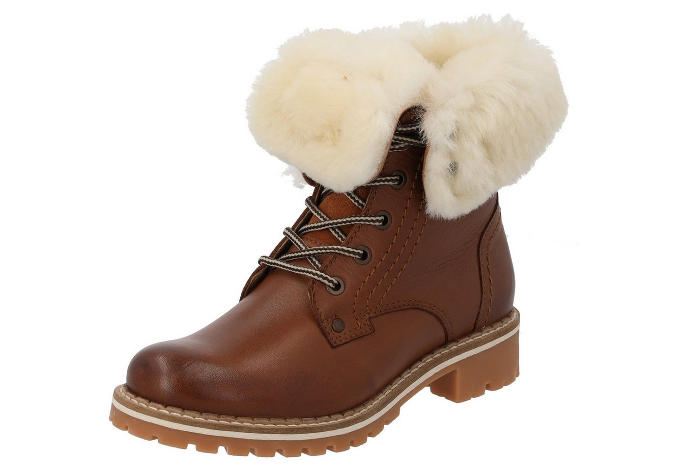 Palado Mashra Schnürstiefel (braun/weiß)