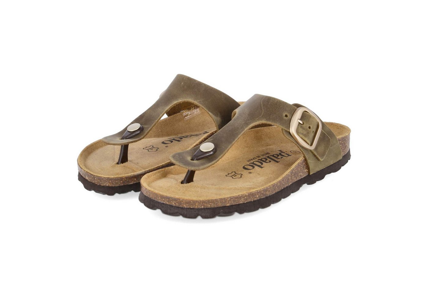 Palado PALA-251-780494-02 Damen Rauleder green Pantolette