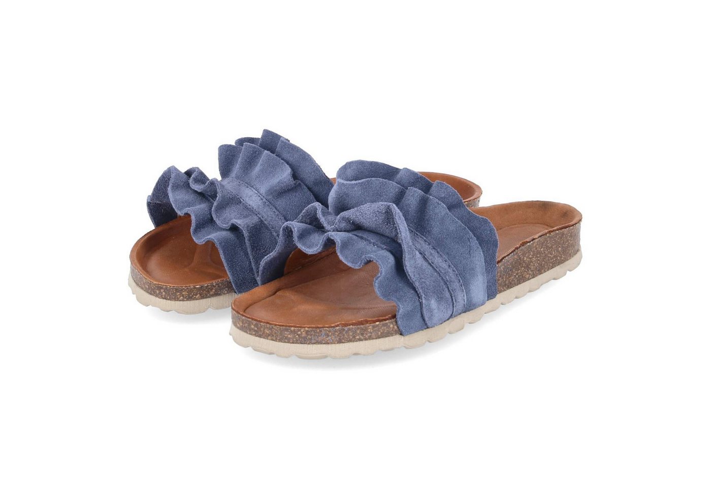 Palado PALA-251-781050-03 Damen Rauleder blue Pantolette