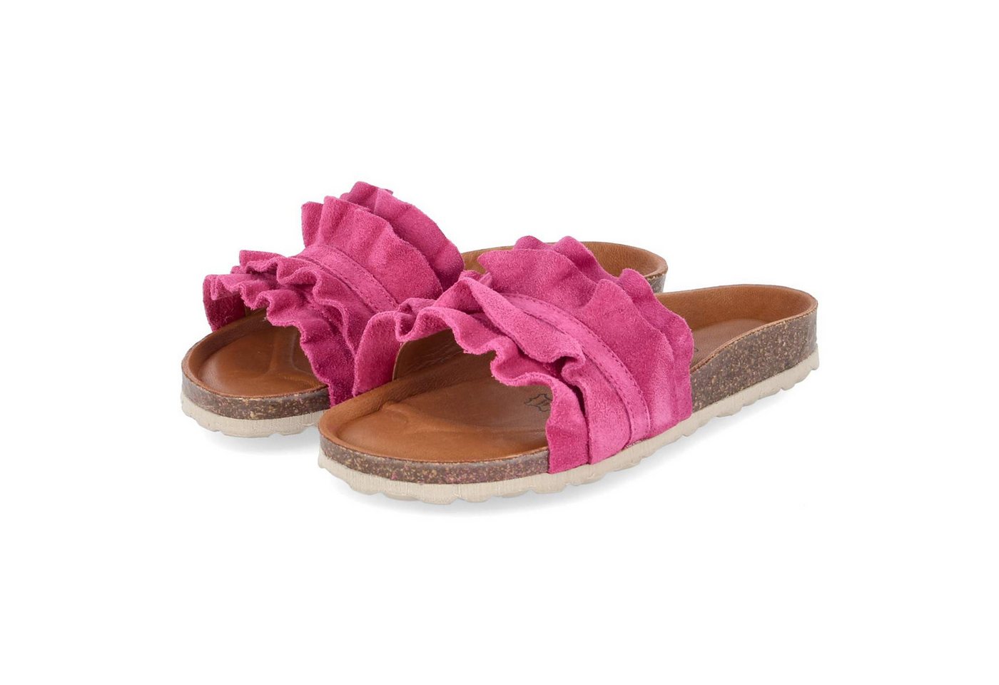 Palado PALA-251-781050-05 Damen Rauleder pink Pantolette